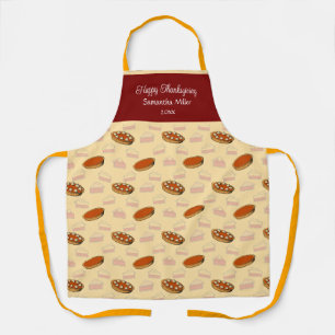 Tablier Mignonette Citrouille Pies Motif Thanksgiving Girl