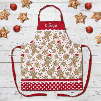 Tablier Mignonne Noël Gingerbread Homme Apron