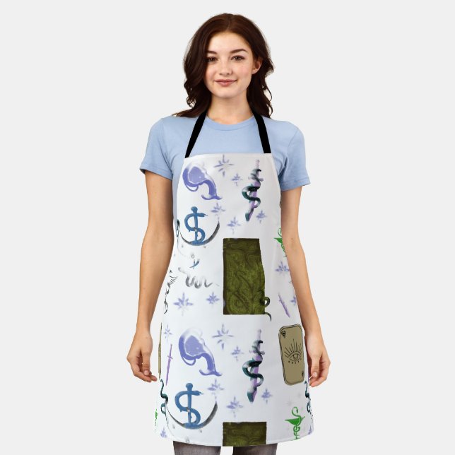 Tablier Mikitiez serpent serpent magie sorcière (Porté)