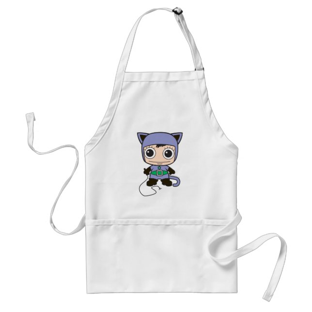 Tablier Mini Femme de chat (Devant)