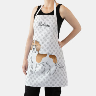 Tablier Mini Goldendoodle couleur abricot parti et nom