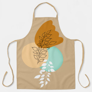 TABLIER MINIMALIST BOHO FEUILLES _ SIMPLE ET ÉLÉGANT