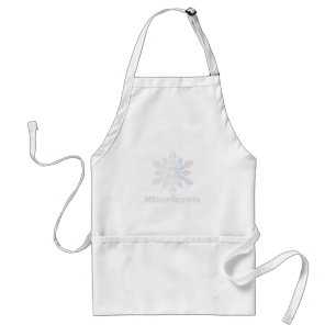 Tablier MinneSnowta avec flocon de neige