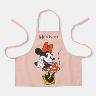 Tablier Minnie Mouse Classique Pose les Mains Croisées