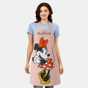 Tablier Minnie Mouse Classique Pose les Mains Croisées