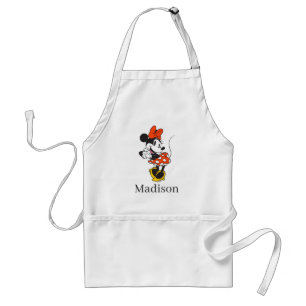 Tablier Minnie Mouse Classique Pose les Mains Jointes