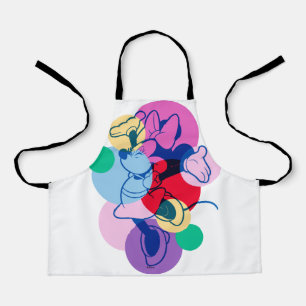 Tablier Minnie Mouse colorée, Art Pop Moderne