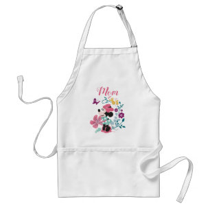 Tablier Minnie Mouse & Fleurs - Bonne Fête des Mères