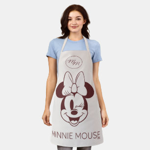 Tablier Minnie Mouse Graphique Minimaliste Élégant