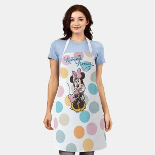 Tablier Minnie Mouse ludique Rêverie à pois