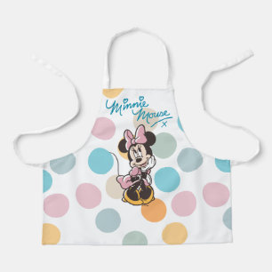 Tablier Minnie Mouse ludique Rêverie à pois