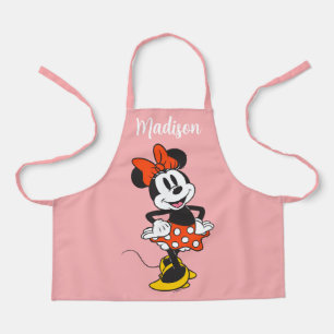 Tablier Minnie Mouse Pose Classique les Mains sur les Hanc