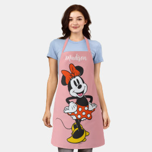 Tablier Minnie Mouse Pose Classique les Mains sur les Hanc