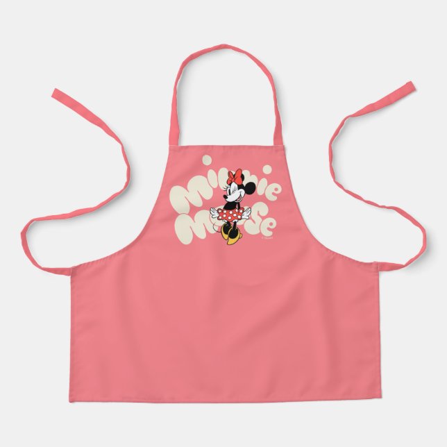 Tablier Minnie Mouse Tourbillon à pois (Recto)