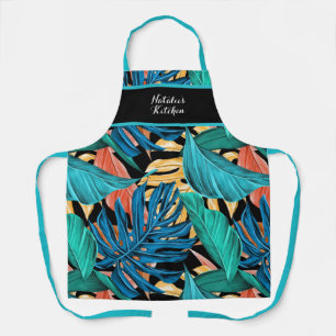 Tablier Minuit Été Tropical Banana Leaf Apron