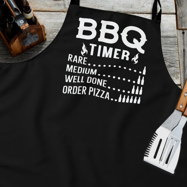 Tablier Minuteur de BBQ drôle  (Funny BBQ apron)