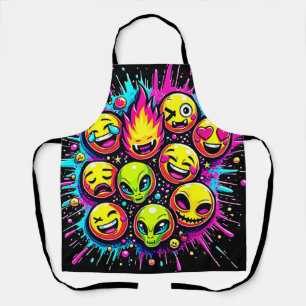 Tablier Mix Neon Funky Emoji