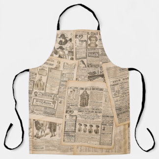 Tablier Mode antique : Pages publicitaires de journaux