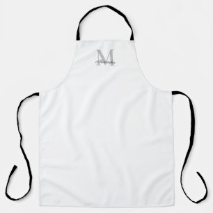 Tablier Modèle blanc moderne, Gris noir