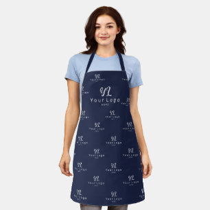 Tablier Modèle de logo bleu Entreprise commerciale Employé