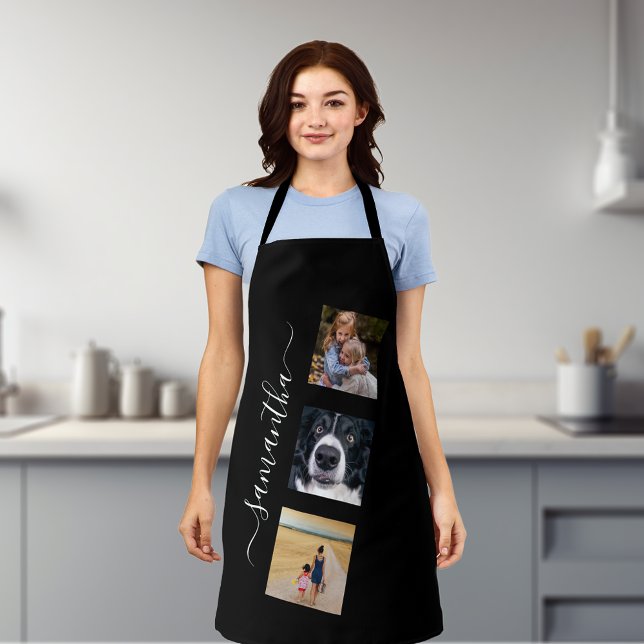Tablier Modèle de photo moderne Nom manuscrit Script (Créateur téléchargé)