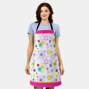 Tablier Modèle floral coloré