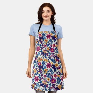 Tablier Modèle floral coloré