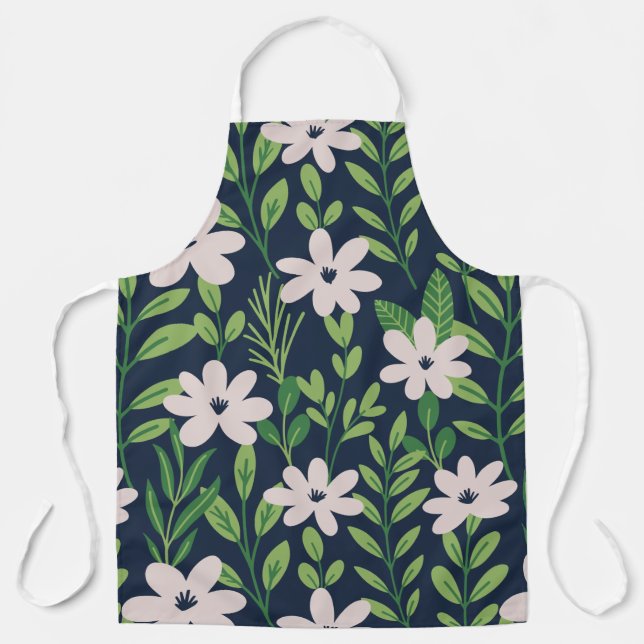 Tablier Modèle floral moderne (Recto)