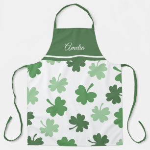 Tablier Modèles de trèfle vert pour la Saint-Patrick