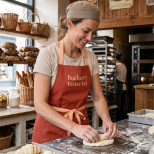 Tablier Modern Bakery Tourist Orange foncé