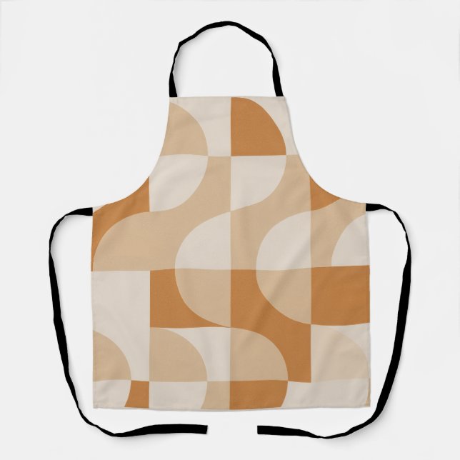Tablier Modern Beige Geometric Apron (Recto)