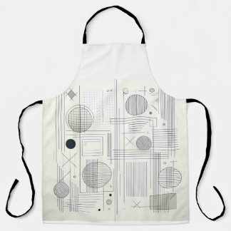 Tablier Modern Linear Geometry Apron