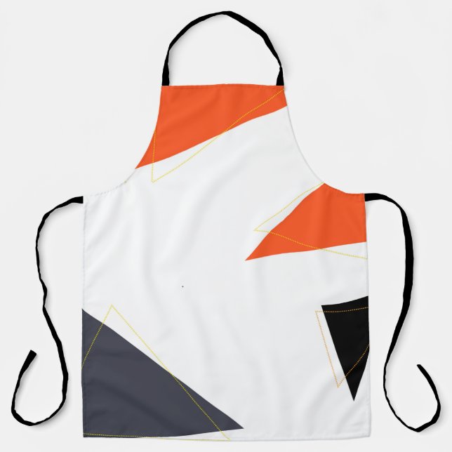 Tablier Modern, simple, playful triangle geometric pattern (Recto)
