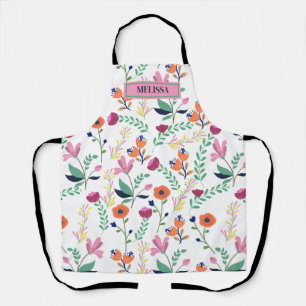 Tablier Moderne coloré Fleur sauvage de printemps Meadow F