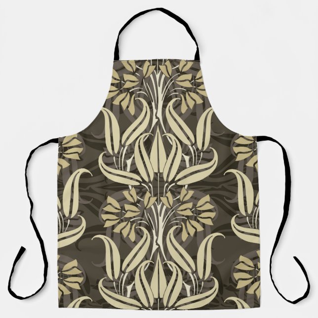 Tablier Moderne Floral Motif élégant (Recto)