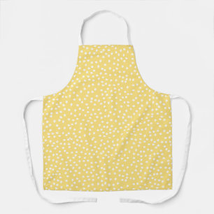 Tablier Moderne Rétro Cute jaune Polka Dot
