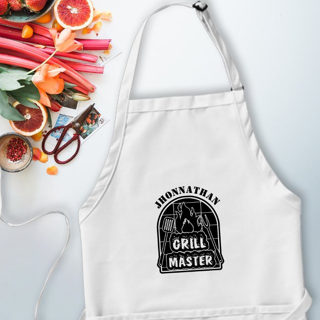 Tablier Moderne Rustique Grillmaster Chef Fête des pères C (Créateur téléchargé)