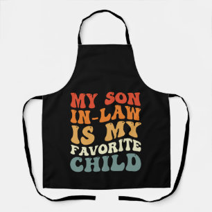 Tablier Mon gendre est mon enfant préféré, famille groovy