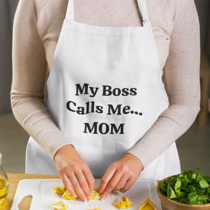 Tablier Mon Patron m'appelle Fête de la Mère de maman