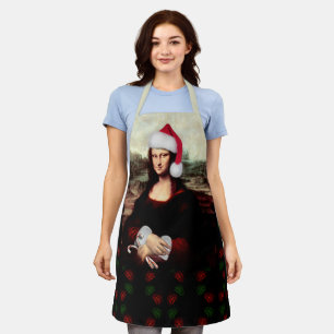 Tablier Mona Lisa Chapeau de Père Noël Noël