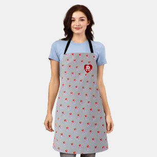 Tablier MONOGRAM I LOVE SOCA on GRAY