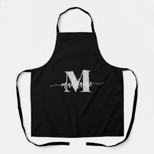 Tablier Monogramme Black Silver Personal