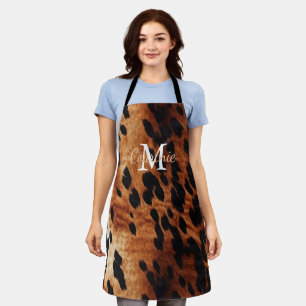 Tablier Monogramme Brown de vache