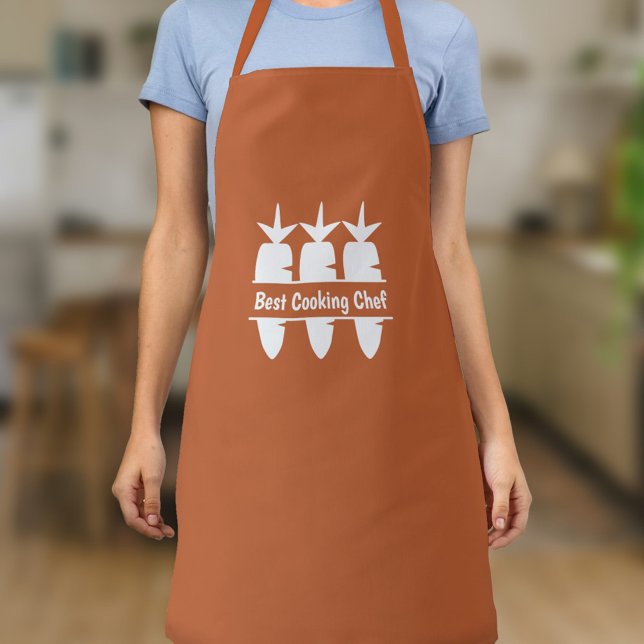 Tablier Monogramme de carotte (Carrot Monogram Apron)