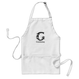 Tablier Monogramme de fantaisie : Gemma