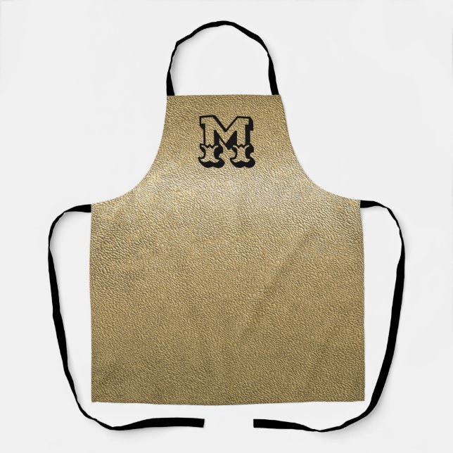 Tablier Monogramme de l'aspect en cuir Cool (Recto)
