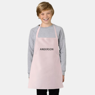 Tablier Monogramme de nom personnalisé simple   Élégant su