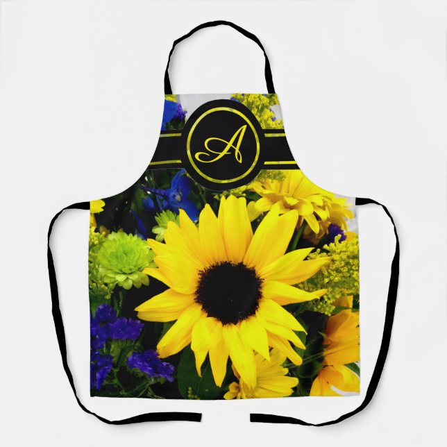Tablier Monogramme de tournesol (Recto)