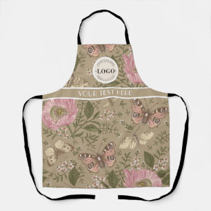 Tablier Monogramme Floral Botanique de Fleur Sauvage Tenda