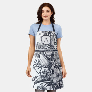 Tablier Monogramme Floral français
